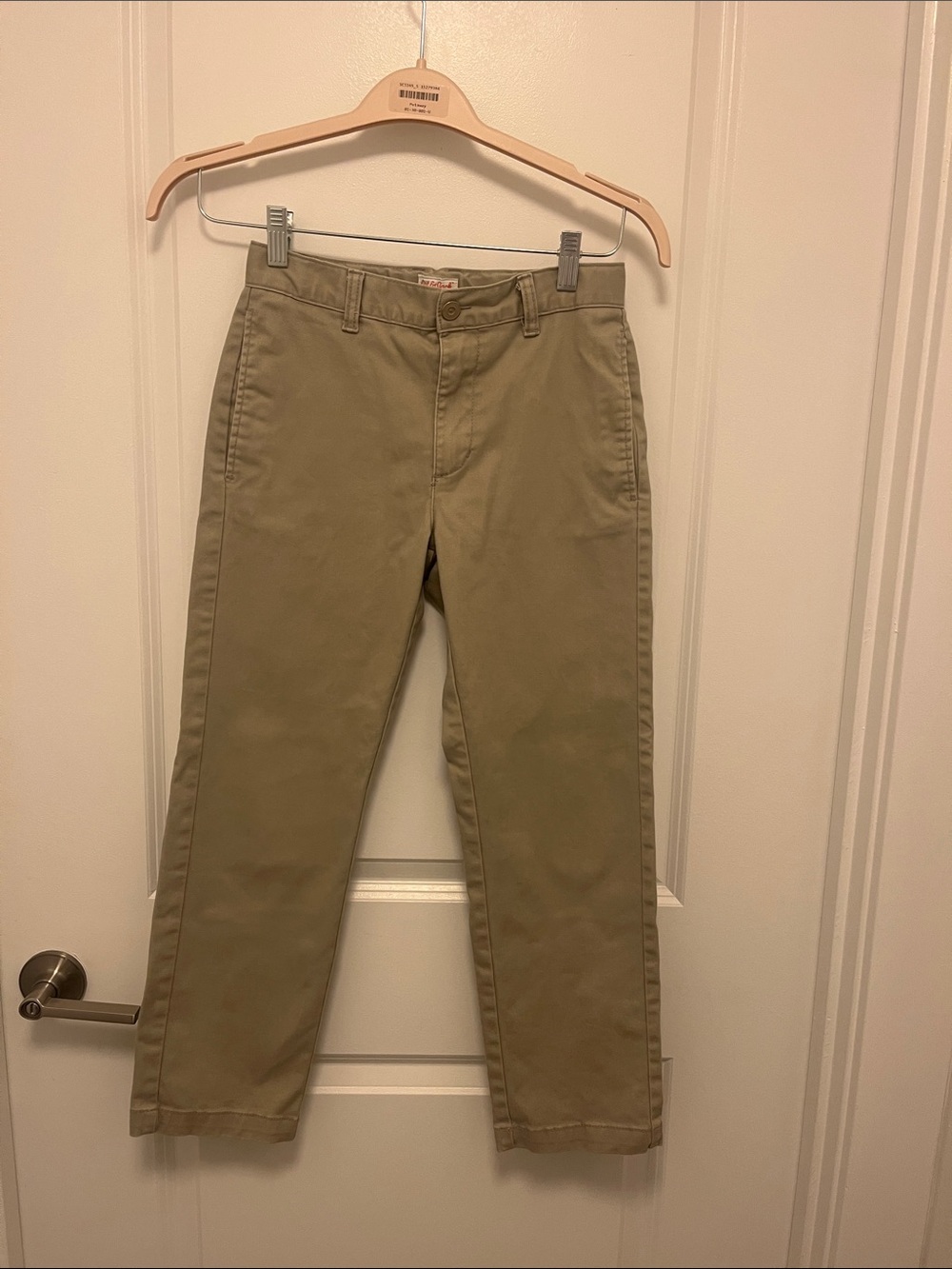 Cat & Jack Men's Khaki Straight-Leg Chinos